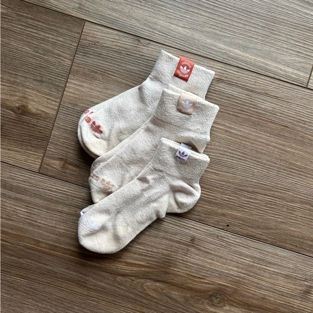Adidas | Women's Tennis Ankle Socks in Beige/Brown/Cream